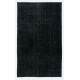 Plain Black Color Over-Dyed Area Rug, Handknotted and Handwoven in Turkey
