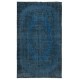 Vintage Handmade Turkish Area Rug dyed in Blue 4 Modern Interiors