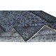 Contemporary Handmade Blue Color Turkish Area Rug with Floral Design