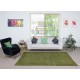 Modern Handmade Floral Patterned Turkish Wool Area Rug in Green Color