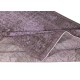 Hand-Made Purple Floor Rug from Turkey, Redyed Bohem Carpet for Living Room