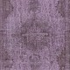 Hand-Made Purple Floor Rug from Turkey, Redyed Bohem Carpet for Living Room