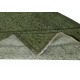 Contemporary Handmade Floral Patterned Low Pile Turkish Wool Area Rug in Green Color
