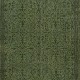 Contemporary Handmade Floral Patterned Low Pile Turkish Wool Area Rug in Green Color