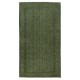 Contemporary Handmade Floral Patterned Low Pile Turkish Wool Area Rug in Green Color