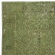 Modern Style Floral Patterned Area Rug Over-Dyed in Green, Handmade in Turkey