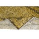 Decorative Hand Knotted Turkish Area Rug in Yellow with Medallion Design