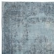 Light Blue Color Handmade Anti-Bacterial Turkish Wool Area Rug for Modern Home and Office Decor