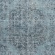 Light Blue Color Handmade Anti-Bacterial Turkish Wool Area Rug for Modern Home and Office Decor