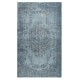 Light Blue Color Handmade Anti-Bacterial Turkish Wool Area Rug for Modern Home and Office Decor