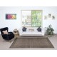 Handmade Anti-bacterial Floral Patterned Area Rug. Brown Color Hand Knotted Turkish Rug