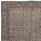 Handmade Anti-bacterial Floral Patterned Area Rug. Brown Color Hand Knotted Turkish Rug