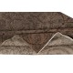 Brown Area Rug with Botanical Design, Handwoven and Handknotted in Turkey