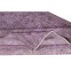Hand-Made Purple Floor Rug from Turkey, Redyed Bohem Carpet for Living Room