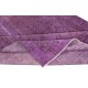 Lilac Purple Color Handmade Area Rug from Turkey, Living Room Carpet