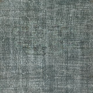 Contemporary Hand-knotted Area Rug. Green Color Re-Dyed Turkish Floor Covering