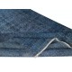 Solid Blue Area Rug for Contemporary Interiors, Handmade in Turkey