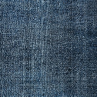 Solid Blue Area Rug for Contemporary Interiors, Handmade in Turkey
