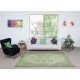 Green Handmade Turkish Area Rug for Living Room, Entrance, Bedroom, Dining Room & Kids Room