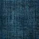 Modern Handmade Turkish Area Rug Over-Dyed in Solid Navy Blue Color. Woolen Floor Covering