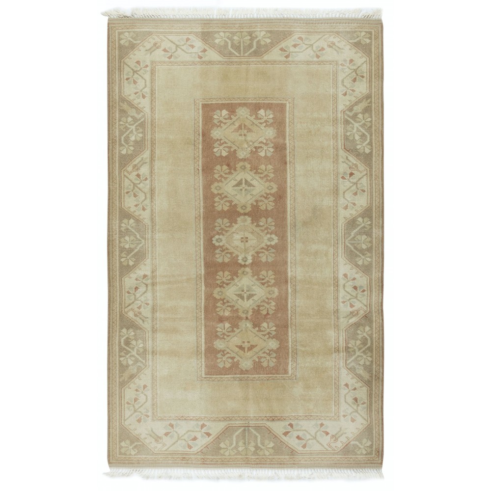 Vintage Milas (Melas) Rug, Soft Earthy Colors, 100% Wool
