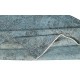 Contemporary Handmade Turkish Area Rug Over-Dyed in Blue. Woolen Floor Covering
