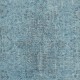 Contemporary Handmade Turkish Area Rug Over-Dyed in Blue. Woolen Floor Covering