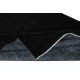 Plain Black Color Over-Dyed Area Rug, Handknotted and Handwoven in Turkey