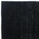 Plain Black Color Over-Dyed Area Rug, Handknotted and Handwoven in Turkey
