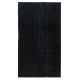 Plain Black Color Over-Dyed Area Rug, Handknotted and Handwoven in Turkey
