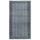 Modern Floral Design Area Rug in Blue, Hand-woven and Hand-knotted in Turkey