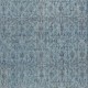 Contemporary Handmade Blue Color Turkish Wool Area Rug with Floral Design