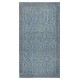 Contemporary Handmade Blue Color Turkish Wool Area Rug with Floral Design