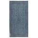 Modern Floral Patterned Area Rug in Blue, Hand-woven and Hand-knotted in Turkey