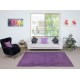 Handmade Anti-bacterial Rug, Purple Color Hand Knotted Turkish Milas Rug