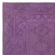 Handmade Anti-bacterial Rug, Purple Color Hand Knotted Turkish Milas Rug