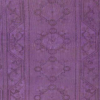 Handmade Anti-bacterial Rug, Purple Color Hand Knotted Turkish Milas Rug