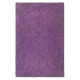 Handmade Anti-bacterial Rug, Purple Color Hand Knotted Turkish Milas Rug