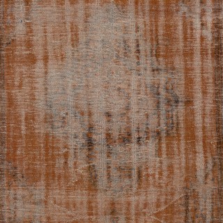 Distressed Orange Color Turkish Rug for Office Decor. Hand Knotted Area Rug for Living Room