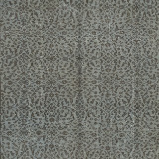 Modern Anti-Bacterial Area Rug with Floral Design and Blue Background, Handmade in Turkey