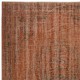 Contemporary Handmade Shabby Chic Turkish Wool Area Rug in Orange Color