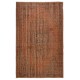 Contemporary Handmade Shabby Chic Turkish Wool Area Rug in Orange Color