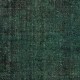Contemporary Hand-knotted Area Rug. Dark Green Color Turkish Floor Covering