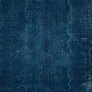Hand Knotted Navy Blue Color Area Rug, Modern Handmade Turkish Floor Covering