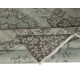 Contemporary Handmade Turkish Wool Area Rug in Green Color