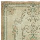 French Aubusson Inspired Vintage Handmade Turkish Wool Area Rug