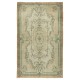 French Aubusson Inspired Vintage Handmade Turkish Wool Area Rug