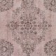 Vintage Handmade Turkish Area Rug redyed in Pink Color for contemporary interiors