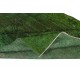 Shabby Chic Handmade Rug Over-Dyed in Green Color. Distressed Turkish Area Rug