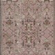 Vintage Handmade Floral Patterned Turkish Rug in Pink Color